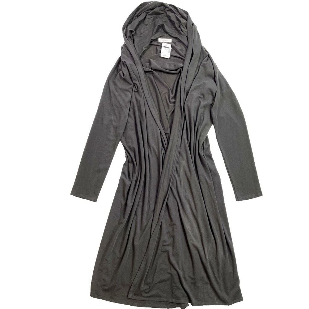 The Row Doppo Shawl Cardigan Long Line Smoky Brown M NWT (FLAW)